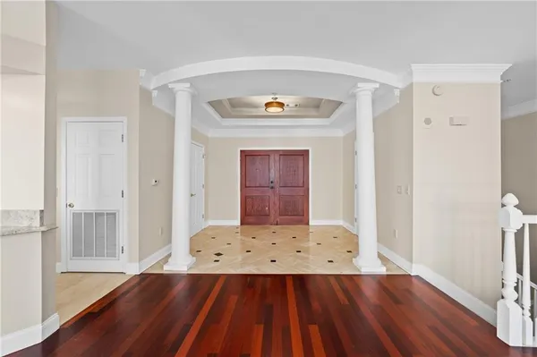 a view of wooden floor