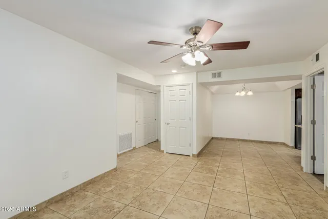 a view of an empty room