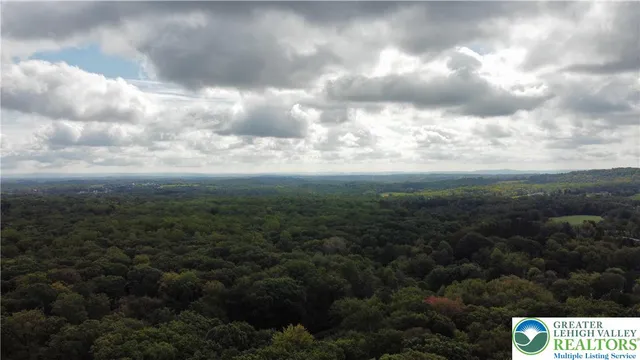 a view of a city and mountains