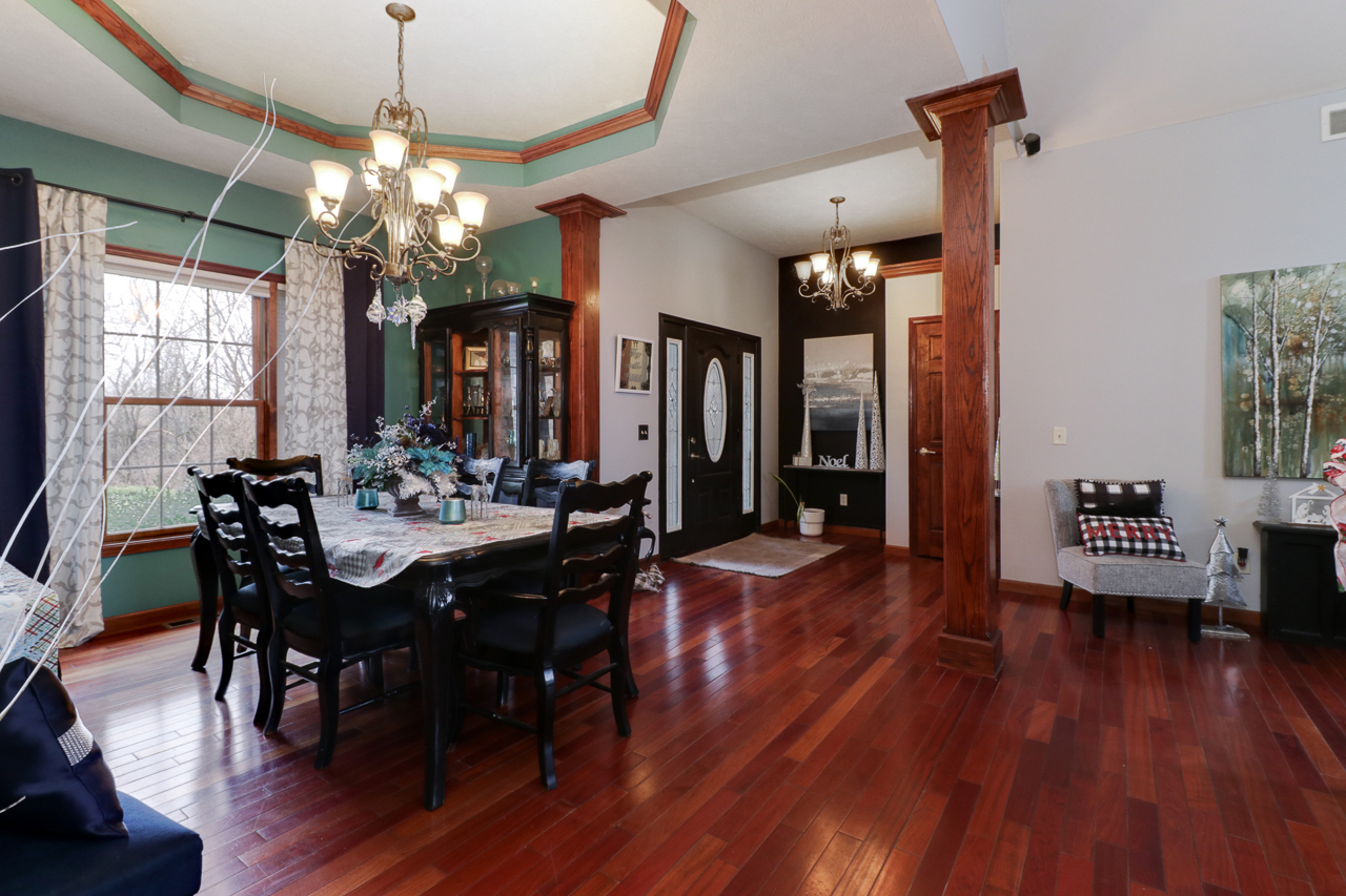 938 Kickapoo Drive Danvers, IL 61732 - Photo 4 of 49 a view of a dining room with furniture window and wooden floor