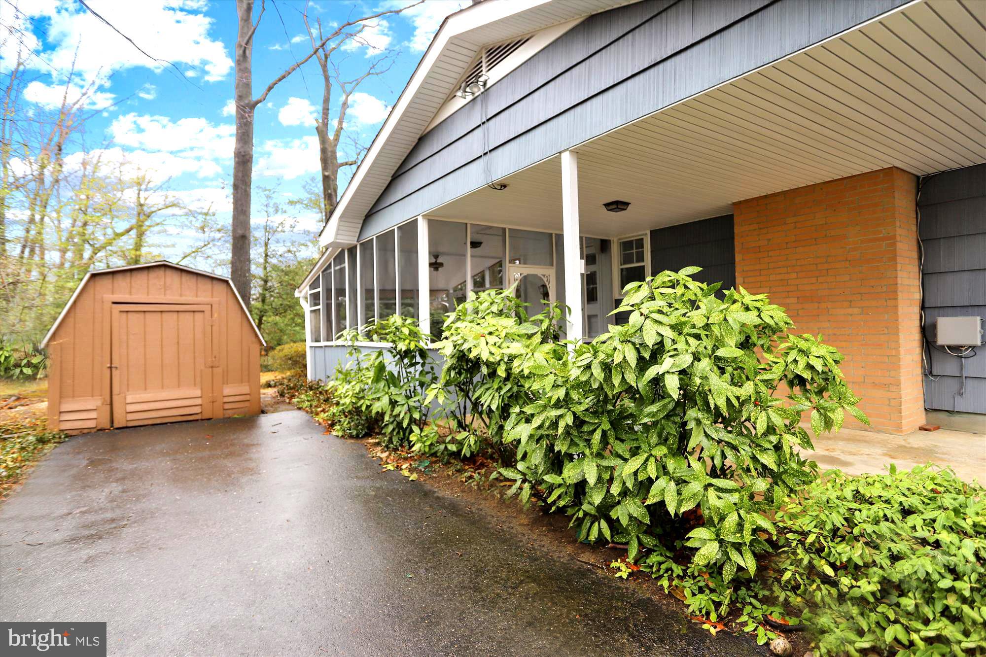35 Cedar Road Severna Park, MD 21146 - Photo 8 of 41 Paved Side Driveway . Quaint Storage Shed
