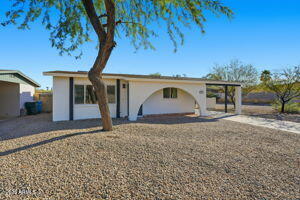 a house with a outdoor space