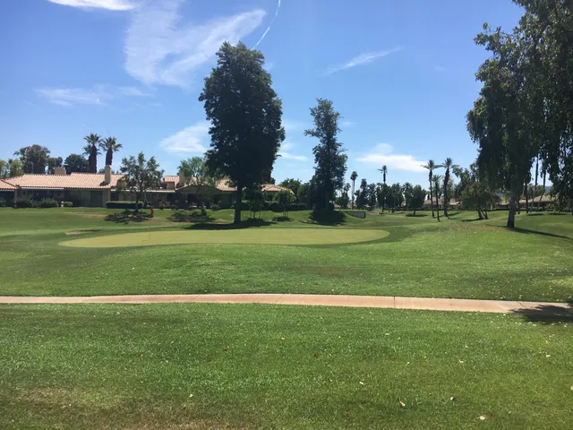 a view of a golf course