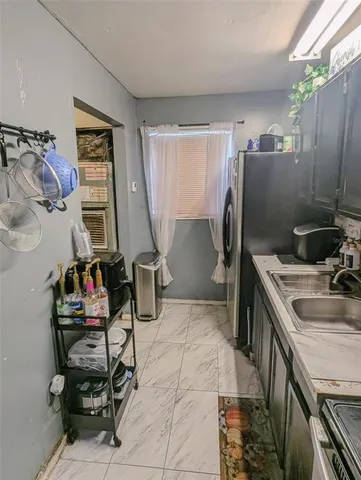 a view of a storage and utility room