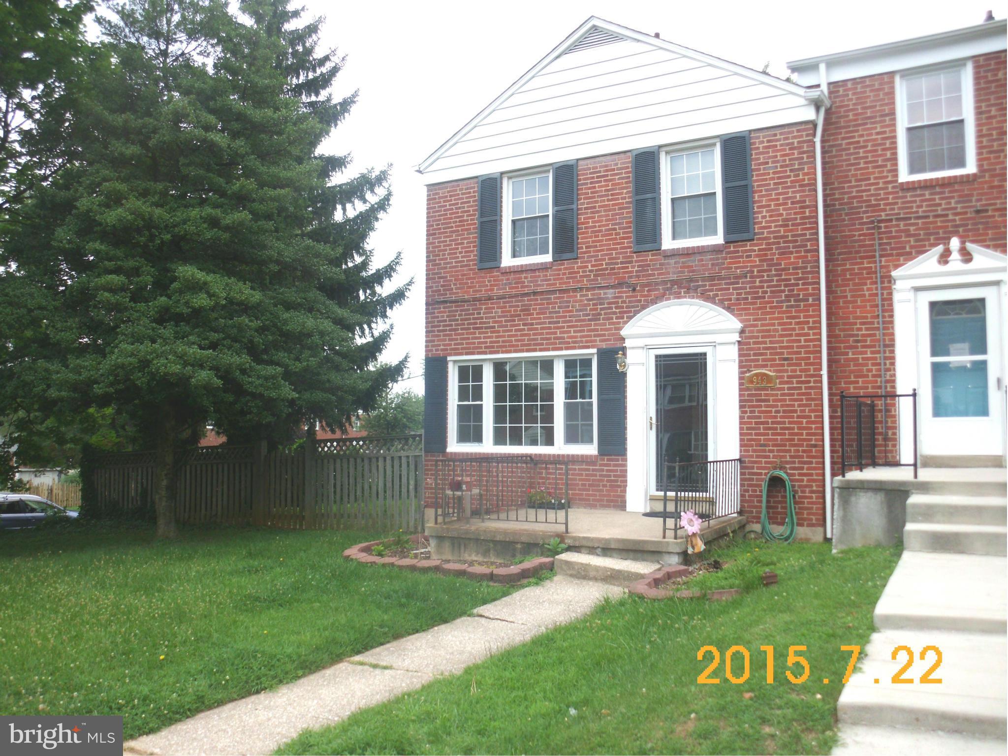 943 Radcliffe Road Baltimore, MD 21204 - Photo 1 of 10 Exterior (Front)