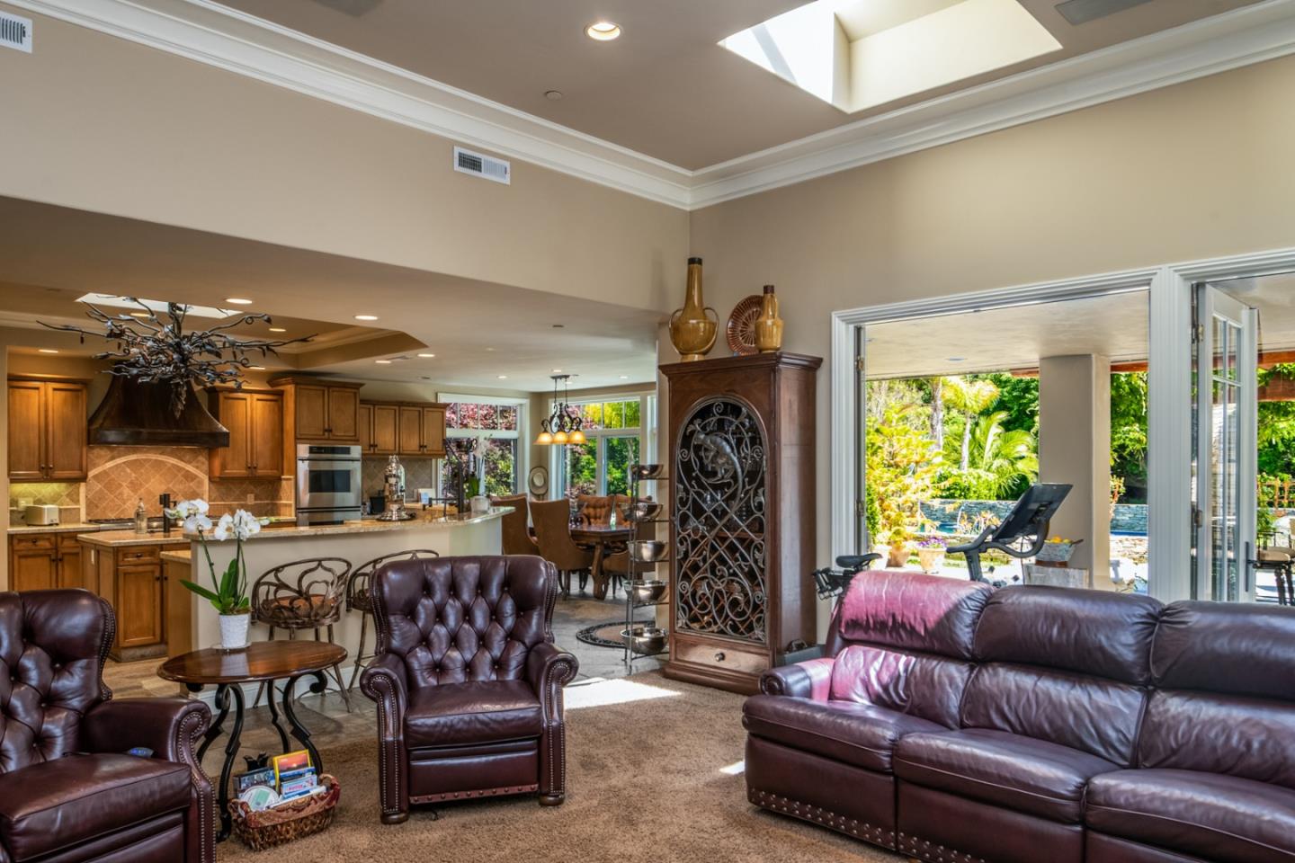 8630 River Meadows Road Carmel, CA 93923 - Photo 15 of 50 a living room with furniture fireplace and a large window