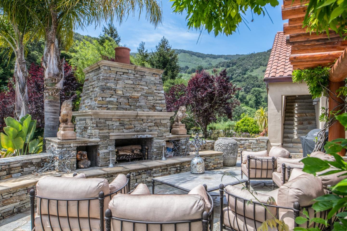 8630 River Meadows Road Carmel, CA 93923 - Photo 31 of 50 a backyard of a house with seating space