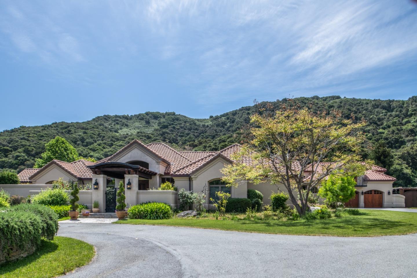 8630 River Meadows Road Carmel, CA 93923 - Photo 50 of 50 front view of a house with a yard