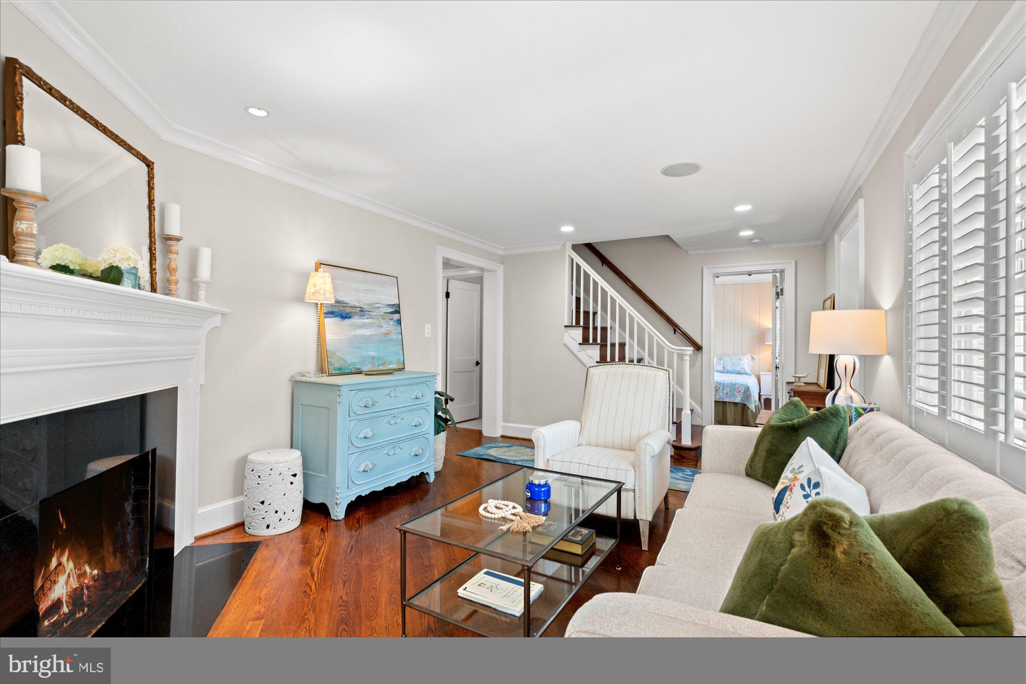 6041 25th Road North Arlington, VA 22207 - Photo 4 of 67 Living Room w/fireplace