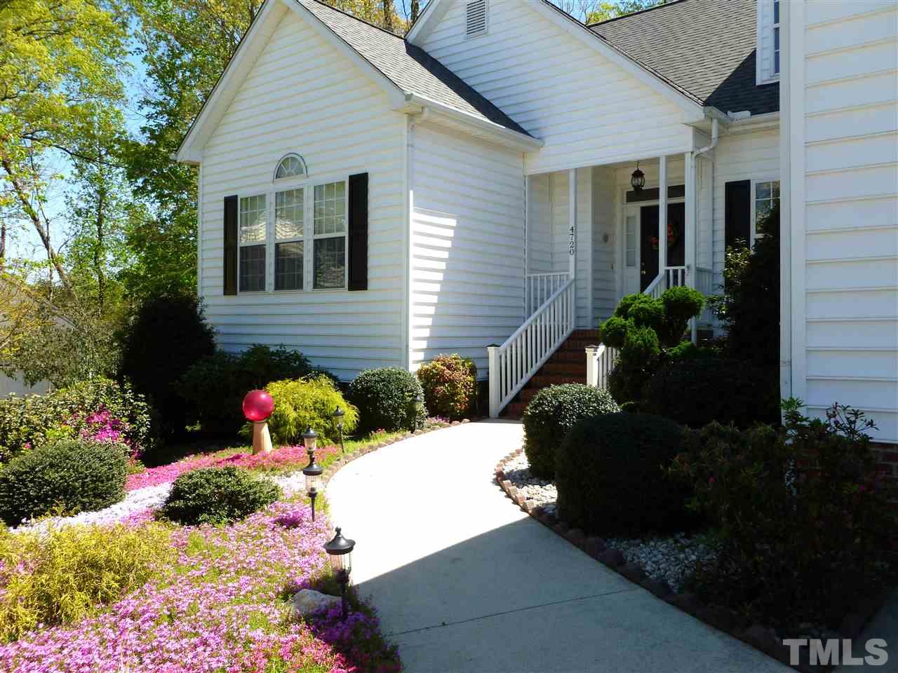 4720 Treadstone Court Raleigh, NC 27616 - Photo 2 of 25 You'll love the beautiful lush landscaping that surrounds this lovely home complete with an irrigation system.Your front porch warmly greets guests and makes a perfect entrance to this wonderful home. Please come in...