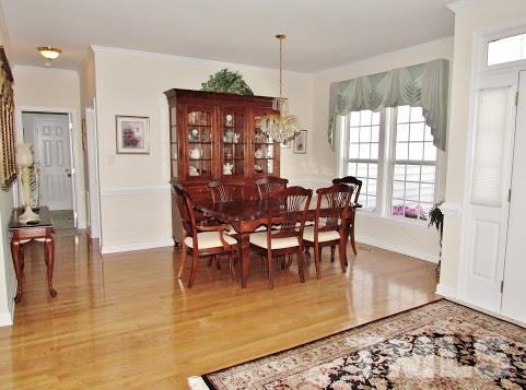 4720 Treadstone Court Raleigh, NC 27616 - Photo 3 of 25 The formal dining room is steps away from the main gathering/living space and the kitchen. This home has a wonderful flow which is great for entertaining.