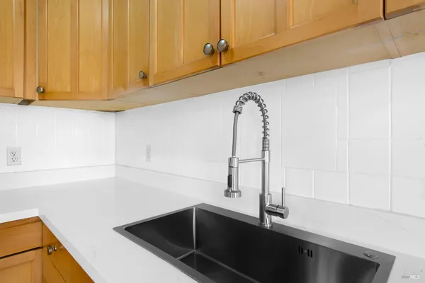 a close view of sink