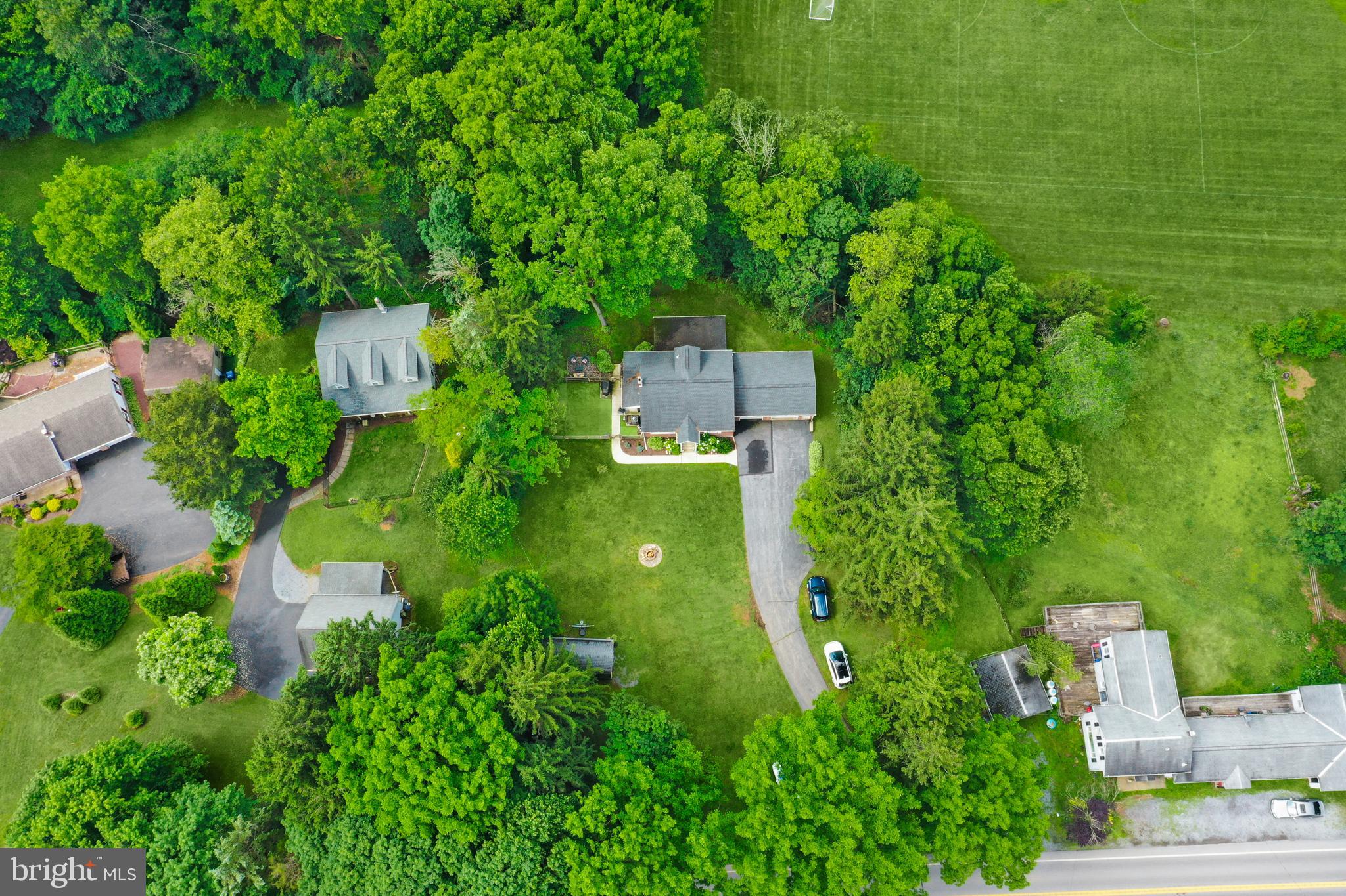 3226 State Hill Road Reading, PA 19608 - Photo 49 of 54 an aerial view of residential house with outdoor space and trees all around