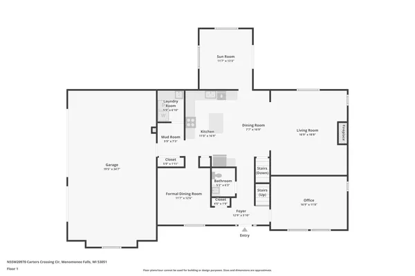 $989,900 | N55W20970 Carters Crossing Circle, Menomonee Falls, WI 53051