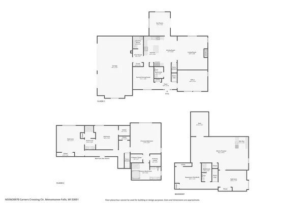 $989,900 | N55W20970 Carters Crossing Circle, Menomonee Falls, WI 53051