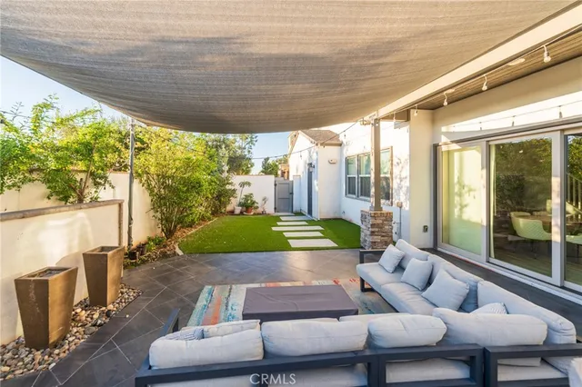 a outdoor living with furniture