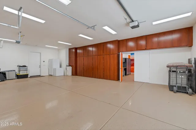 a view of a terrace with couches and sky view