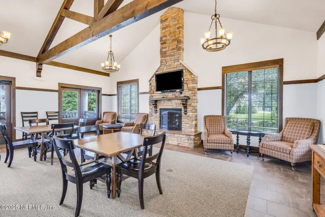 a view of a livingroom with furniture window and outside view
