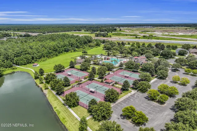 a view of a city with an ocean