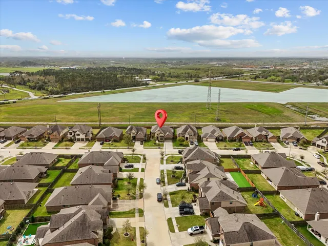 a view of a city with an ocean view