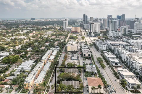 an aerial view of city