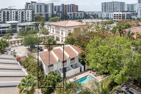a view of a swimming pool and outdoor space