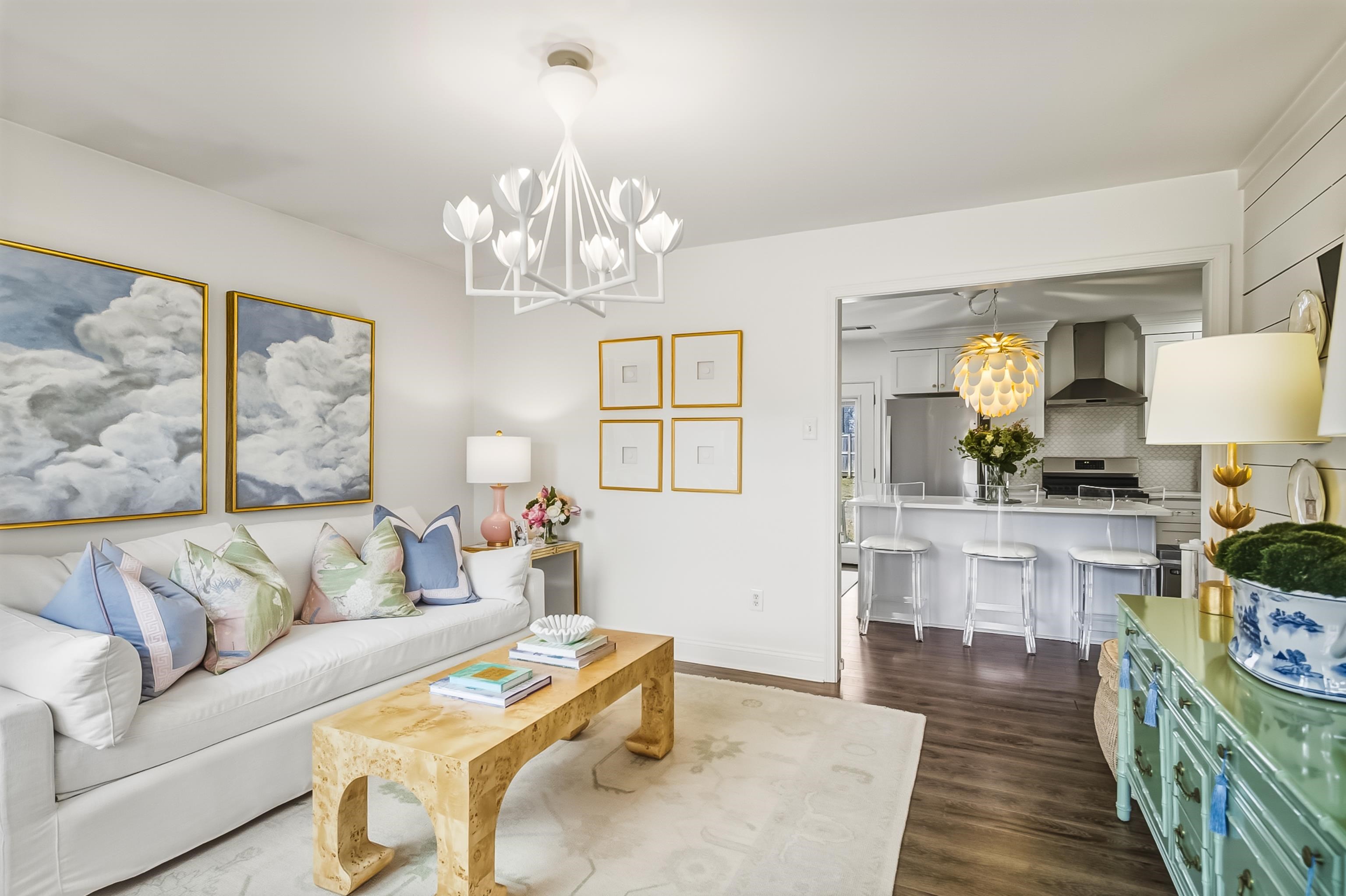 915 Greencliff Road Collierville, TN 38017 - Photo 6 of 32 a living room with furniture and a chandelier