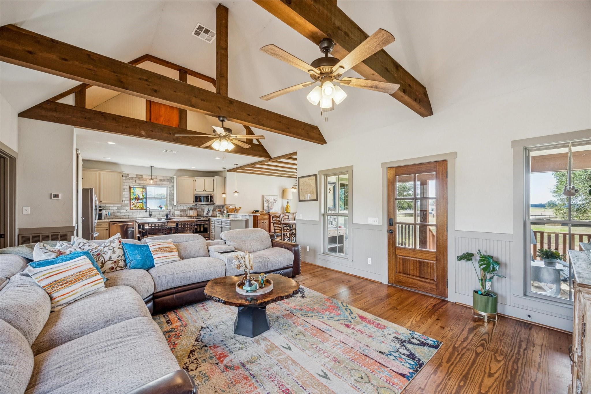 13792 Farm To Market Road 1094 Cat Spring, TX 78933 - Photo 7 of 25 a living room with furniture and wooden floor