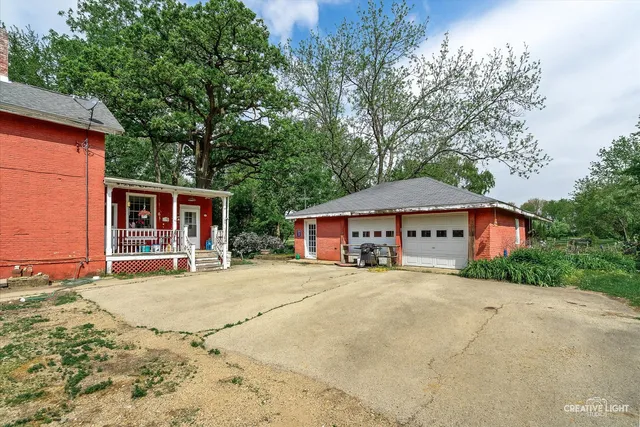 a view of a house with a patio
