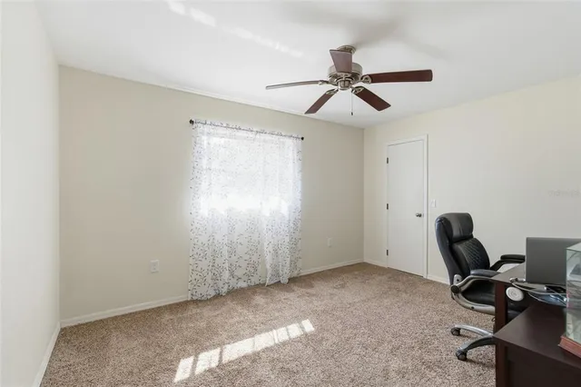 a view of workspace with a window