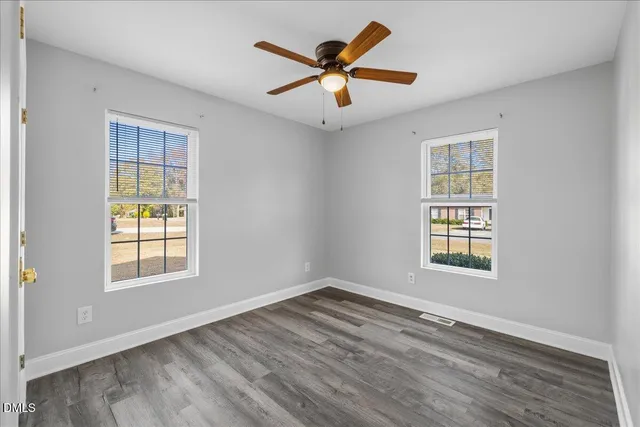 wooden floor in an empty room