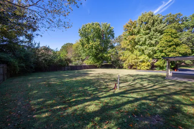 a view of yard with green space
