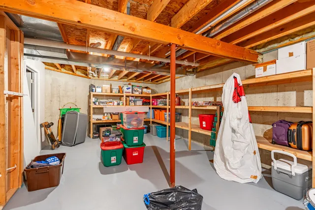 a room with furniture