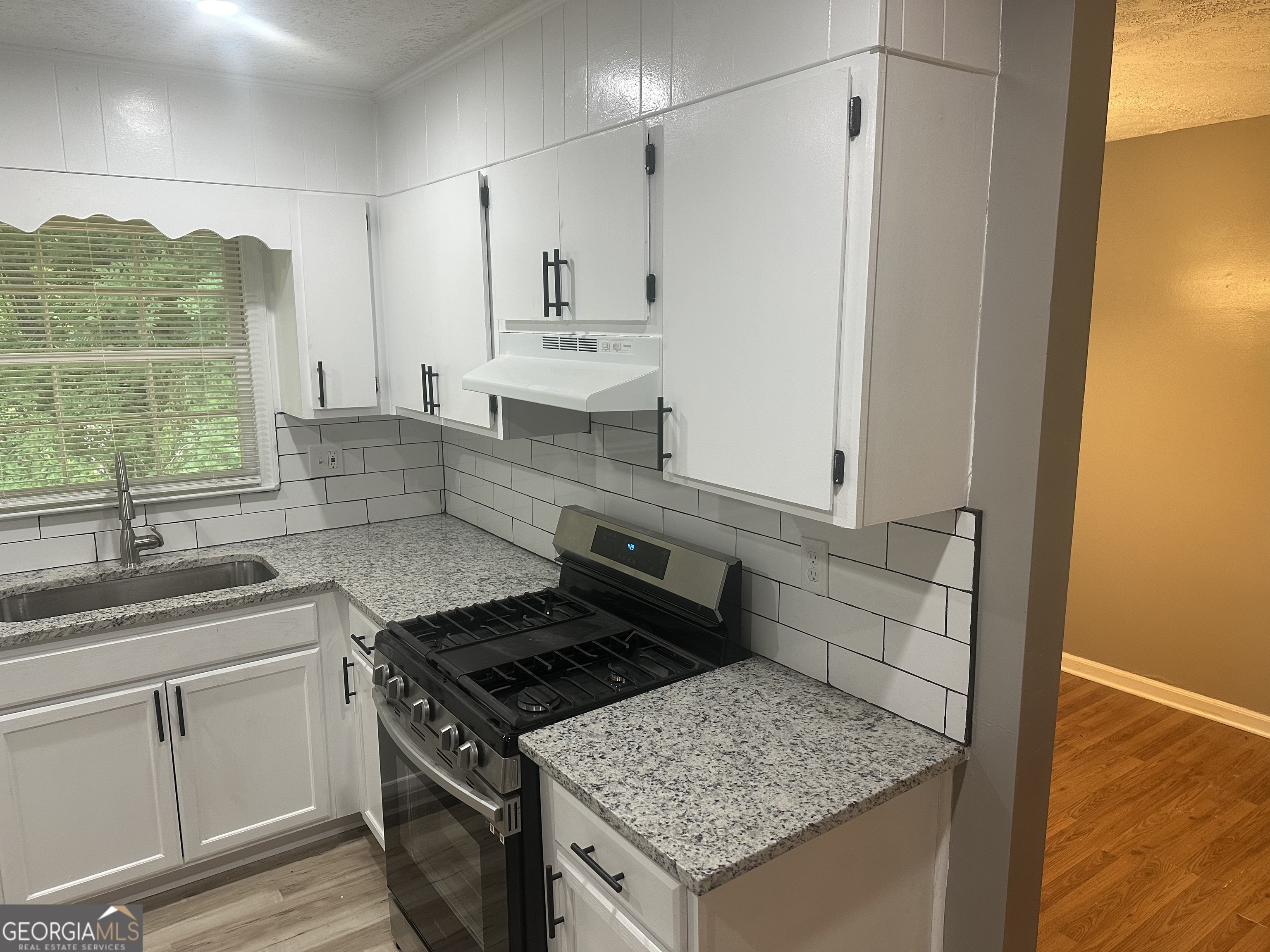 273 Fennel Way Southwest Atlanta, GA 30331 - Photo 9 of 20 a kitchen with granite countertop a sink stove and refrigerator
