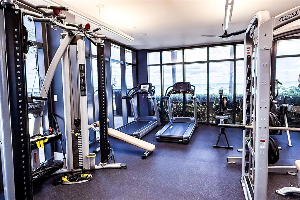 2101 South Surf Road, Unit 4C Hollywood, FL 33019 - Photo 49 of 55 a view of gym room with gym equipment