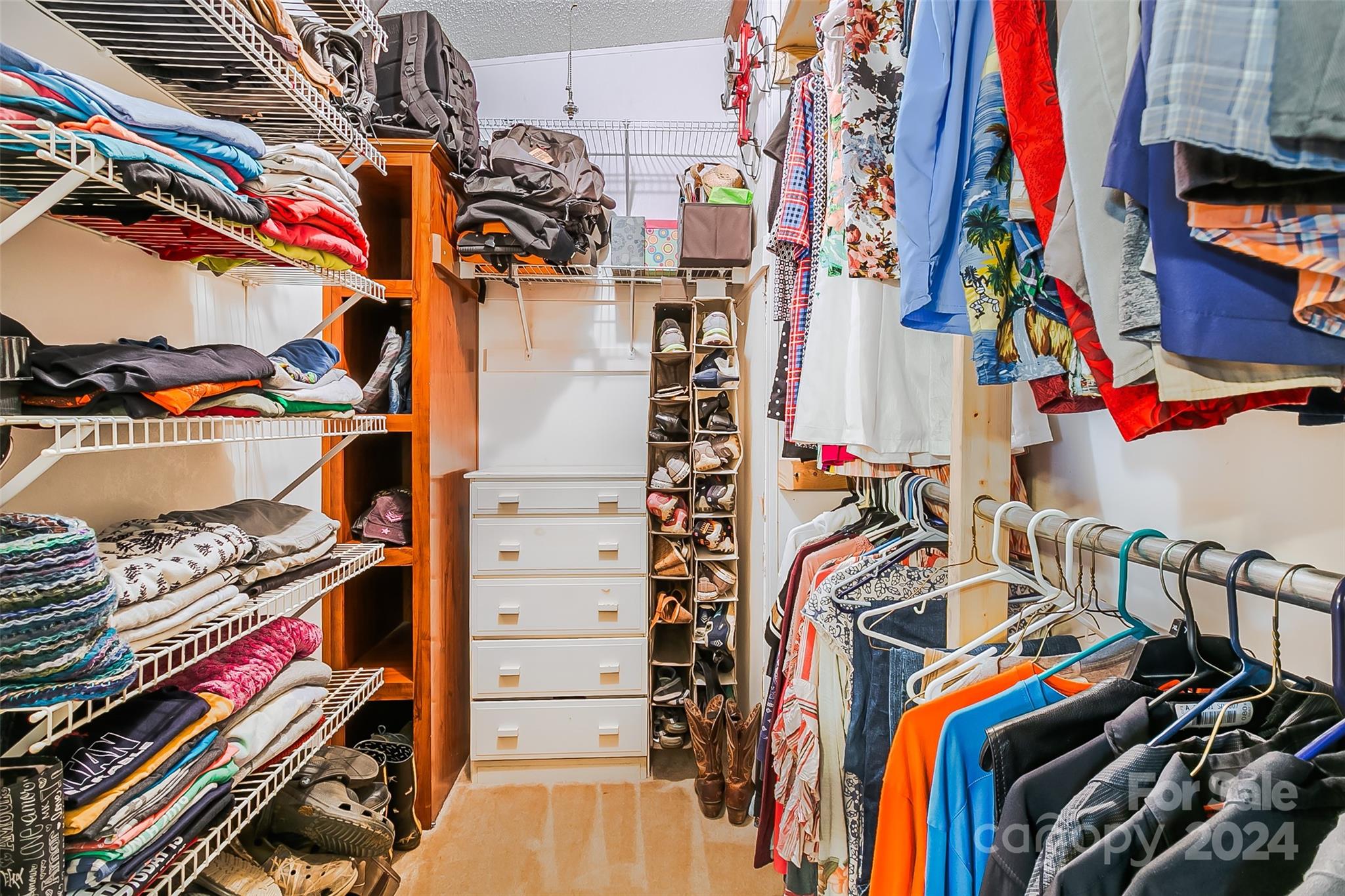 687 Newfound Road Leicester, NC 28748 - Photo 14 of 43 a view of walk in closet with clothes and shoes