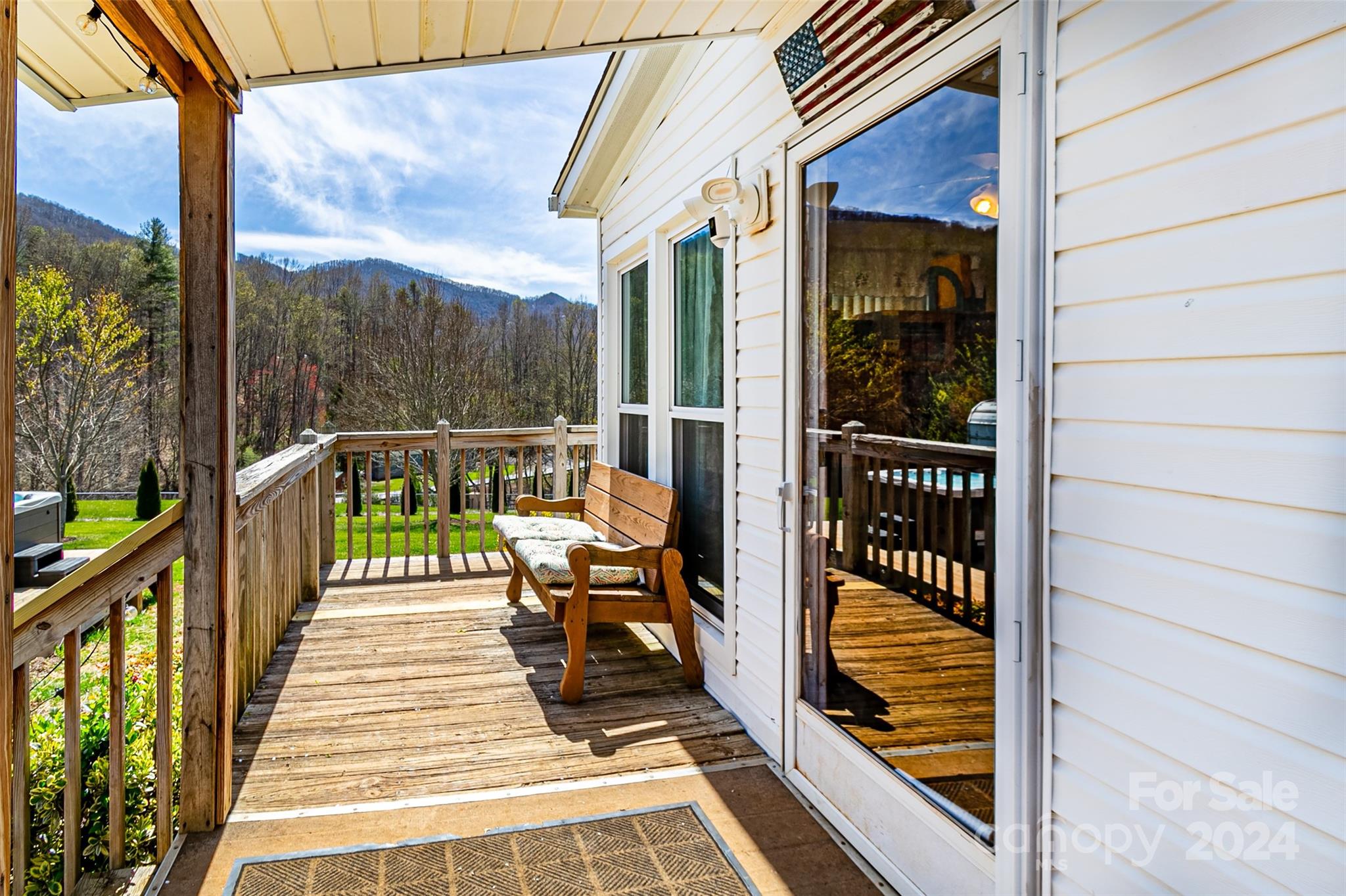 687 Newfound Road Leicester, NC 28748 - Photo 23 of 43 a view of balcony with furniture