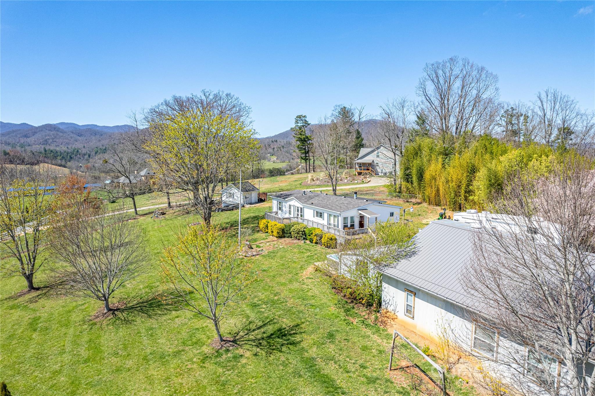 687 Newfound Road Leicester, NC 28748 - Photo 39 of 43 a view of swimming pool with outdoor seating and city view