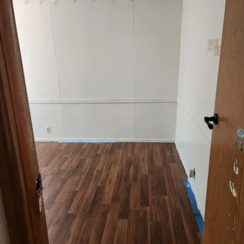 wooden floor in a gallery