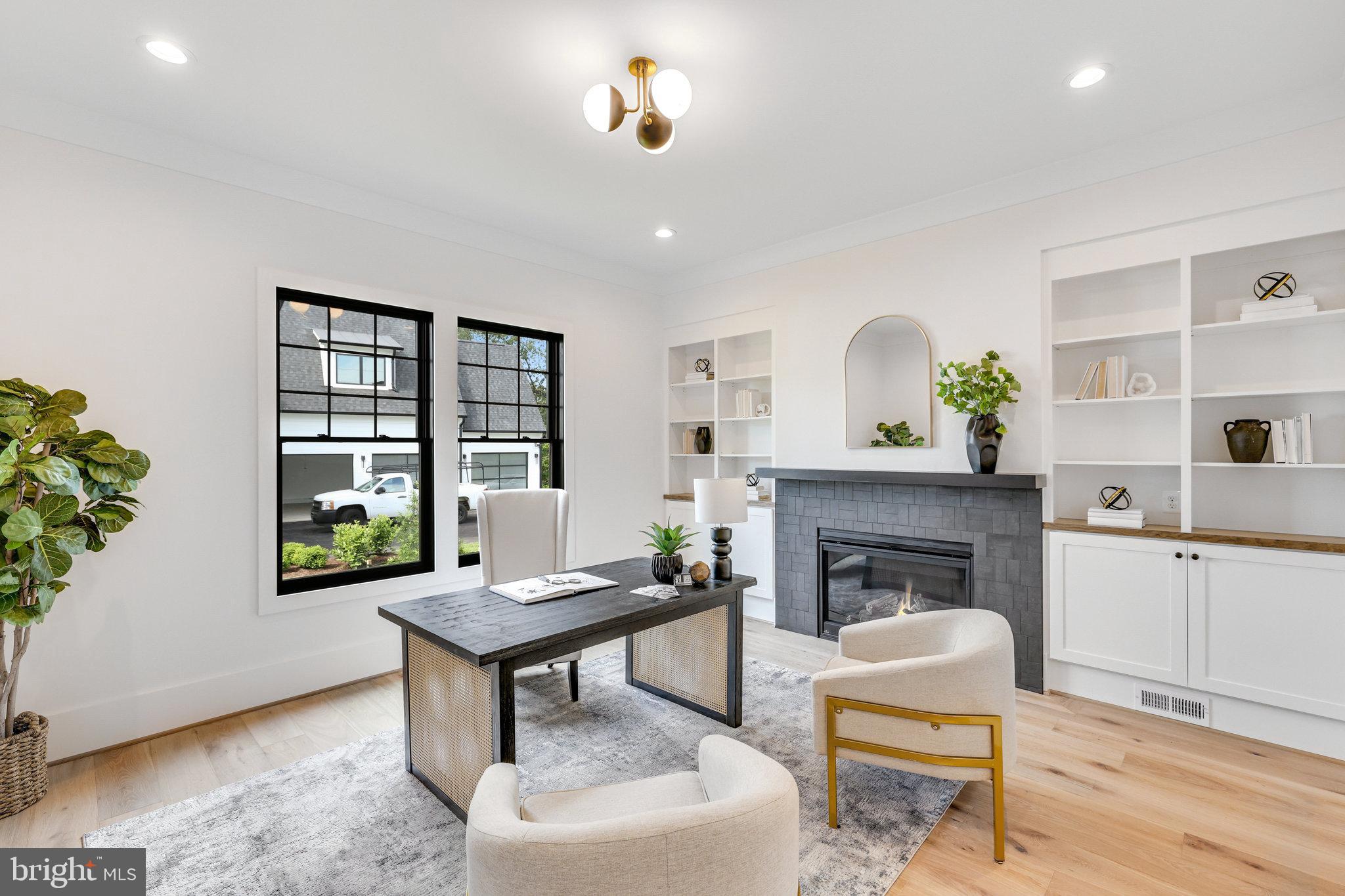 1111 Ingleside Avenue McLean, VA 22101 - Photo 10 of 99 Main-Level Office with Built-In Shelves