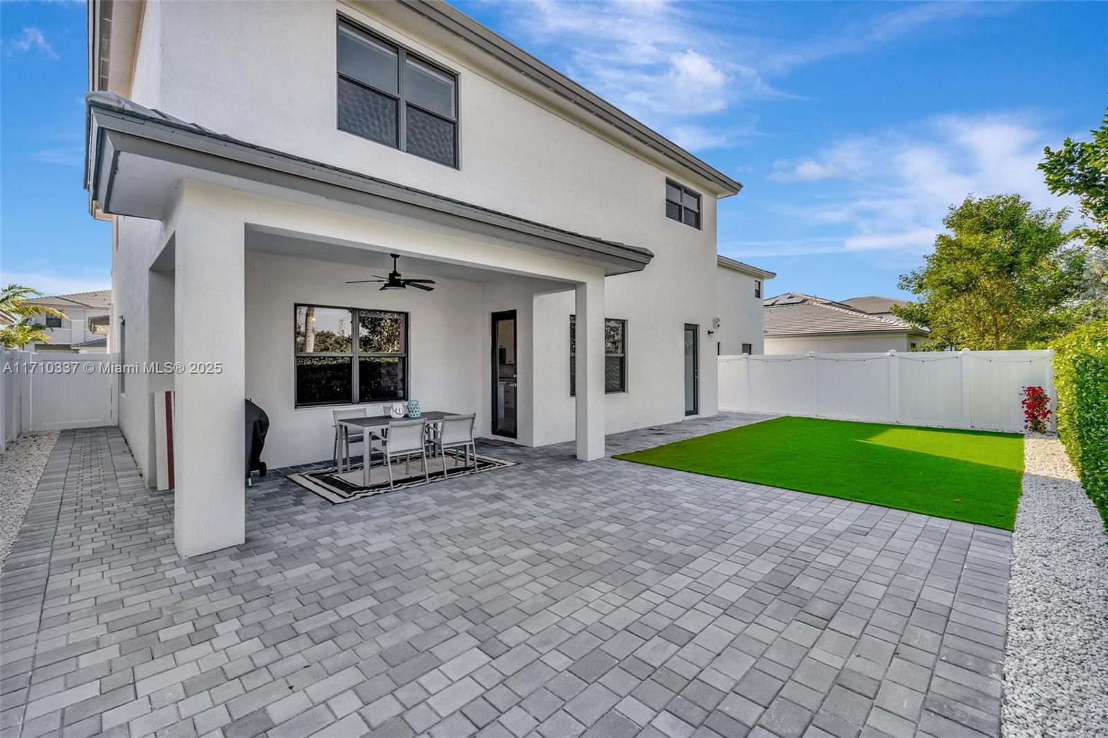 17473 Southwest 41st Street Miramar, FL 33029 - Photo 57 of 92 Expanded Paver patio / artificial turf backyard