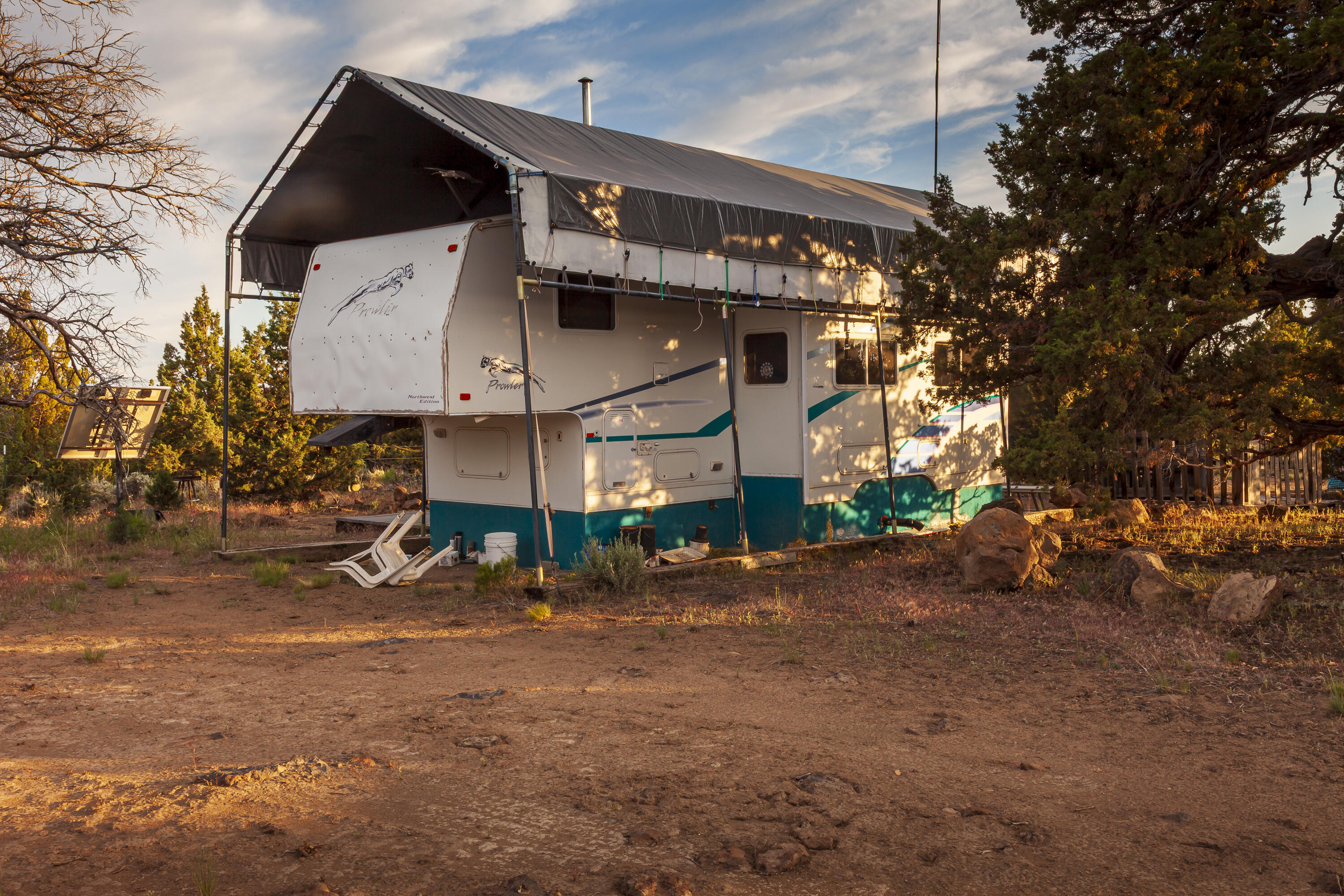 0 Rd 25 Aka Golden View Ranch Rd Bend, Unit LOT 30 Bend, OR 97701 - Photo 5 of 34 5th wheel with canopy are included in sale.