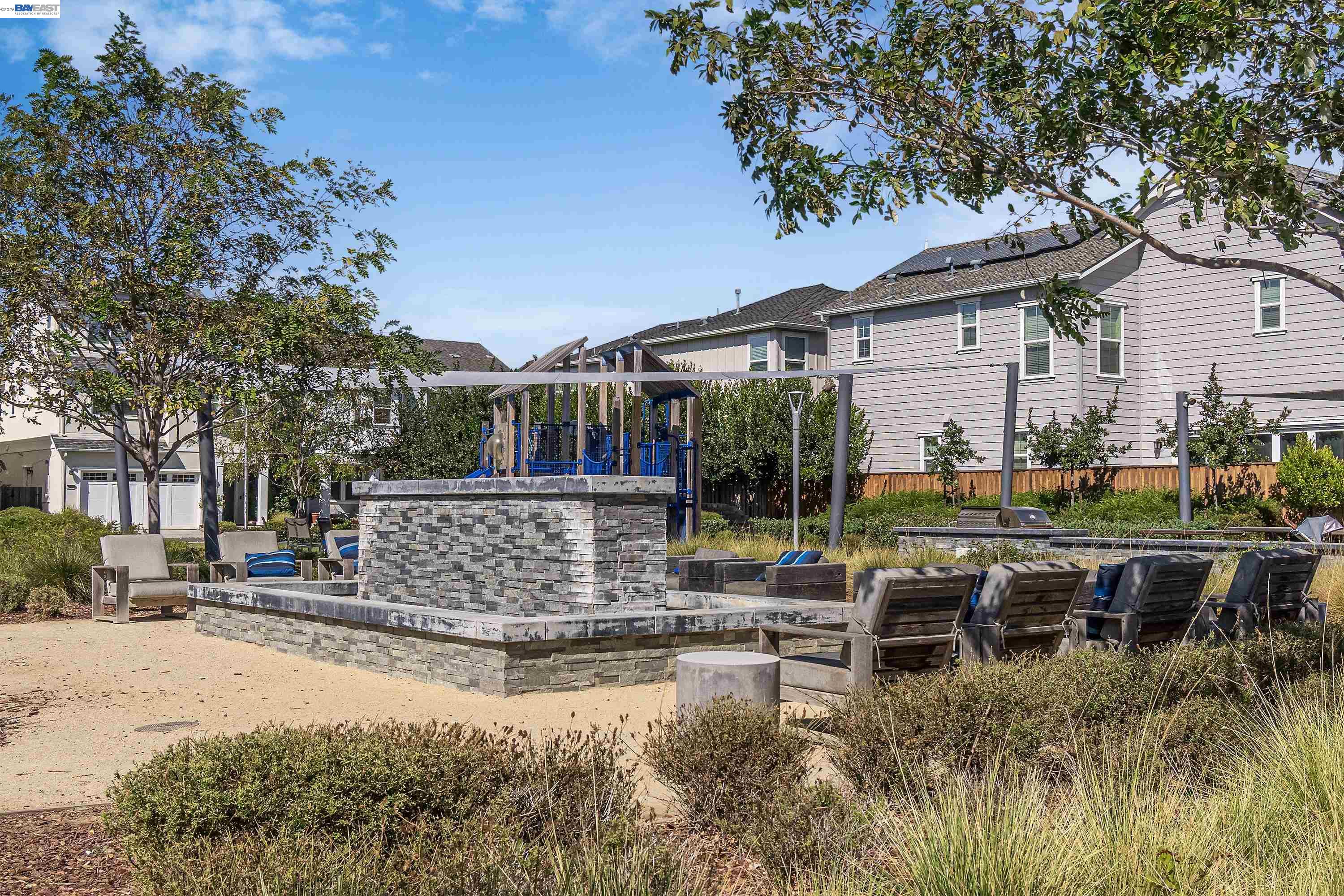 37541 Bay Crest Road Newark, CA 94560 - Photo 49 of 50 a view of backyard with swimming pool and outdoor seating
