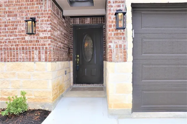 a front view of a house with a