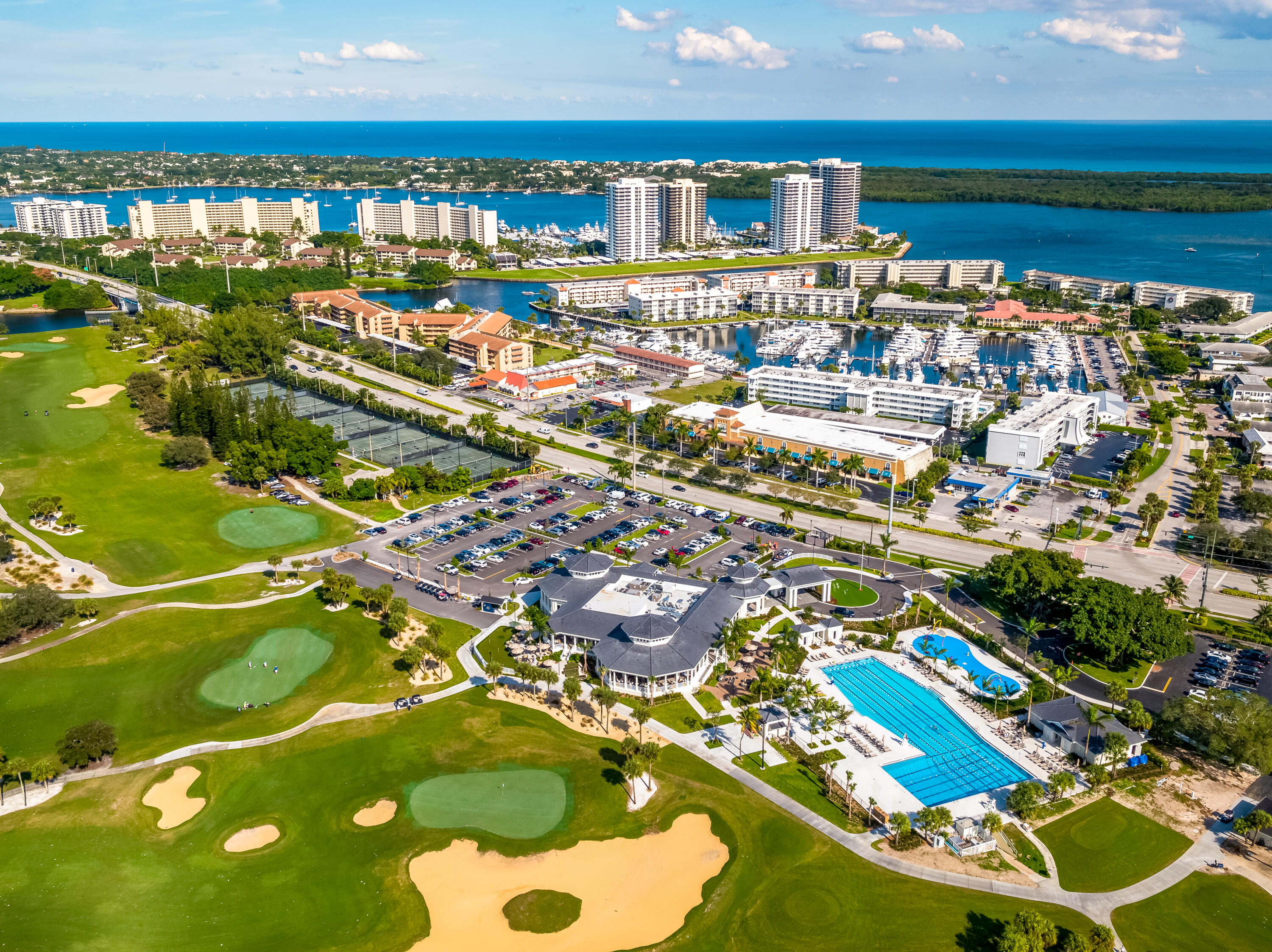 336 Golfview Road, Unit 619 North Palm Beach, FL 33408 - Photo 45 of 55 Clubhouse Aerial 3