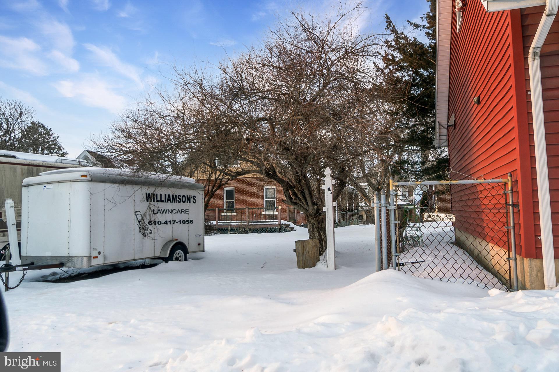 446 Williams Street Easton, PA 18042 - Photo 36 of 37 a view of a house with a snow in the yard