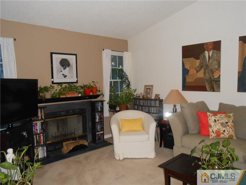 331 Edpas Road New Brunswick, NJ 08901 - Photo 3 of 15 a living room with furniture a flat screen tv and a fireplace