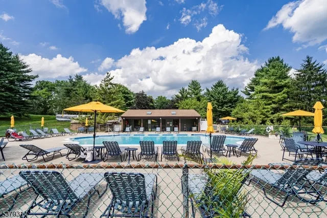 an outdoor space with patio furniture