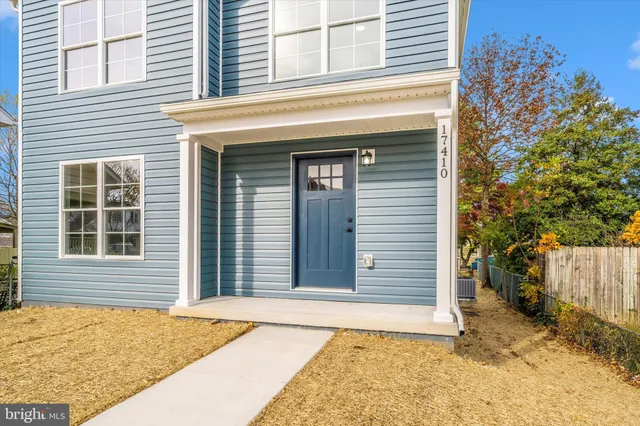 a front view of a house