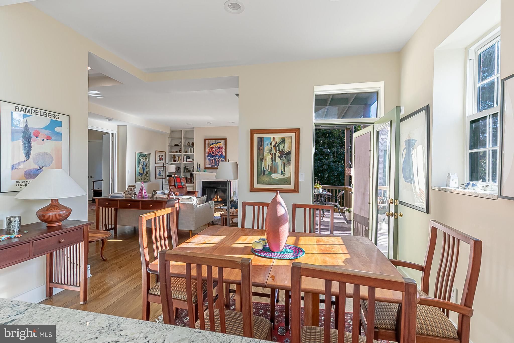 1517 30th Street Northwest, Unit C11 Washington, DC 20007 - Photo 9 of 33 a view of a dining room with furniture window and wooden floor